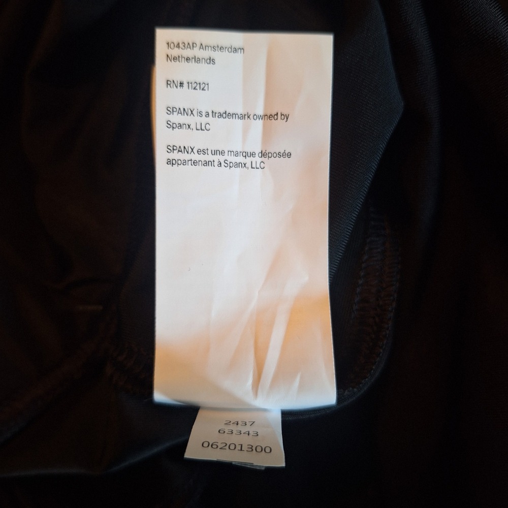SPANX Faux Leather Leggings Black High Rise Shaping Pants NWT Size Large - Picture 8 of 8